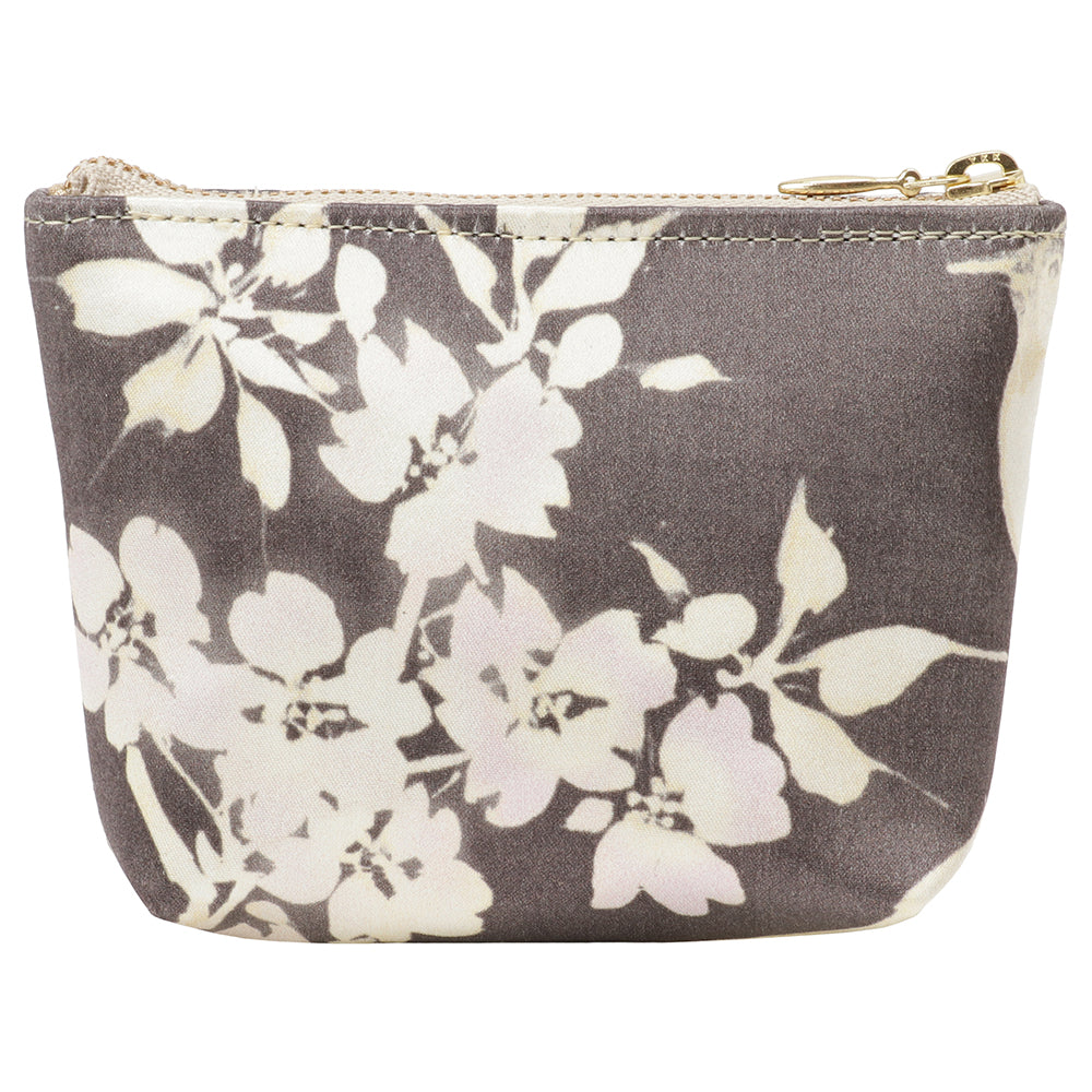 Embroidered and Silk Mini Pouch - Sakura