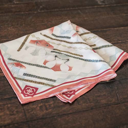 Silk Mini Scarf - Crane