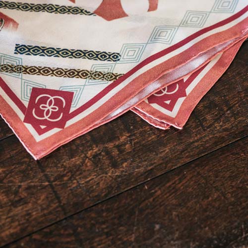 Silk Mini Scarf - Crane