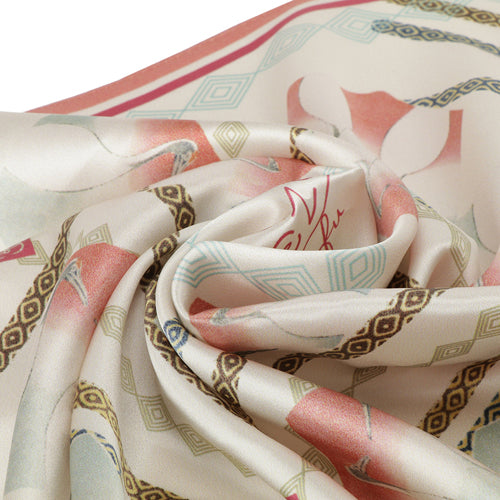 Silk Mini Scarf - Crane