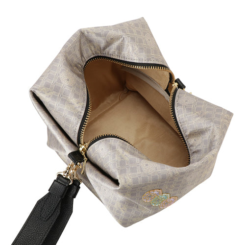 TEMARI Handbag with Embroidery and Silk - Chrysanthemum
