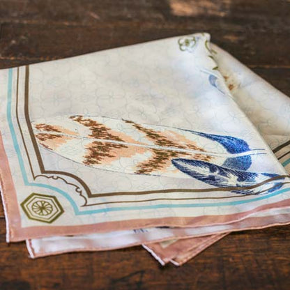 Silk Mini Scarf - Taka Feather