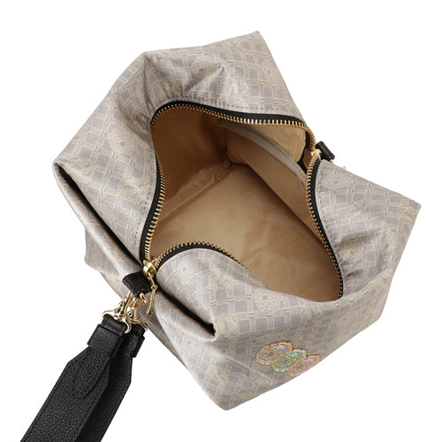 刺繍とシルクのハンドバッグ TEMARI 菊